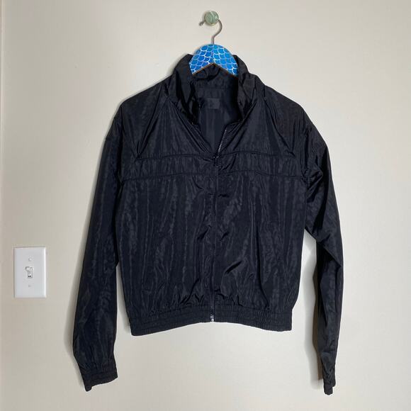 RTA Blanche Jacket Black Tomcat Track Animal Print Zip Up Size Large - Picture 10 of 10